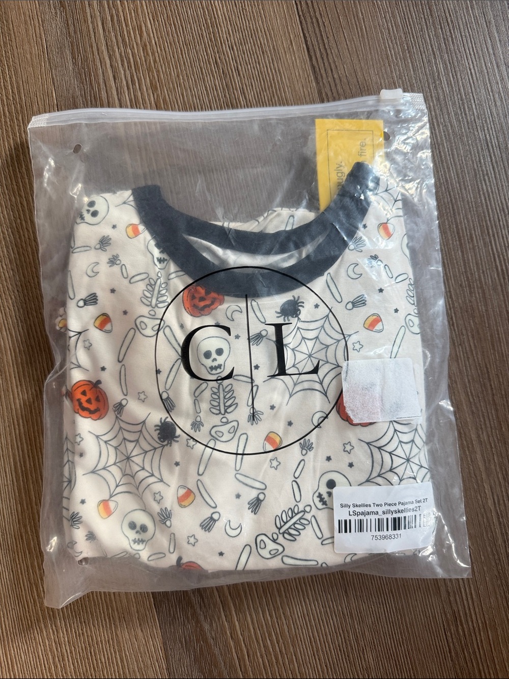 NWT Caden Lane Two Piece Set in Silly Skellies - 2T